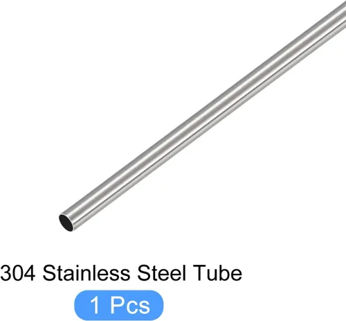 Vista 5 de METALLIXITY Tubo de acero inoxidable 304 (0.126 in de diámetro x 0.008 in de pared T x 11.811 in de largo), tubo recto - para muebles del hogar