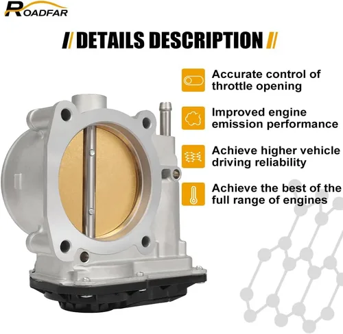Vista 3 de ROADFAR Cuerpo del acelerador S20197 22030-0F010 22030-38020 para 2008-2021 para Lexus LX570, 2008-2021 para Toyota Land Cruiser, 2008-2021