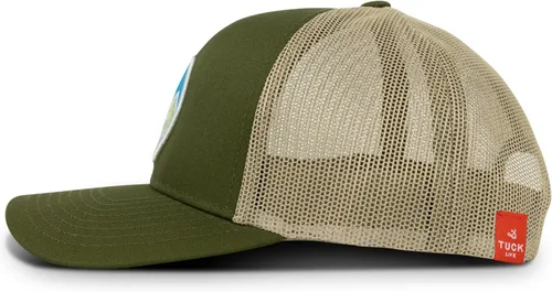 Vista 5 de Sombrero de camionero Sky Trees - Verde Caqui - Cierre Snapback, Caqui Verde