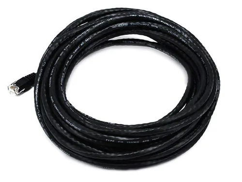 Vista 18 de Monoprice - Cable de red Ethernet Cat6 0.5 pies 24AWG 550MHz UTP de cobre desnudo, negro