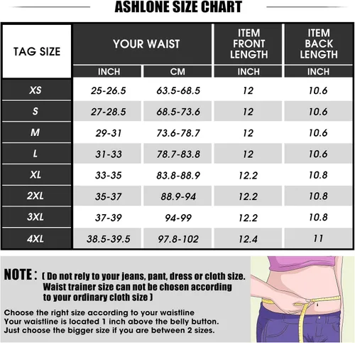 Vista 4 de ASHLONE Women Waist Trainer Latex Corset Sweat Workout Cincher Girdle Tunmmy Control Belly Belt