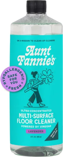 Vista 18 de Aunt Fannie's Limpiador de pisos ultra concentrado con vinagre, solución multisuperficie para trapear, hace 16 galones, aroma a eucalipto, 32 onzas