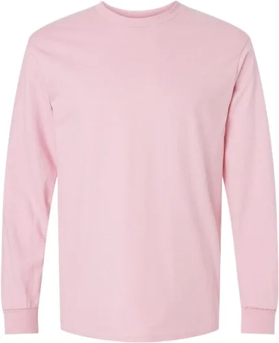 Vista 61 de Gildan - Camiseta de algodón y de manga larga para hombre, modelo G2400 (1) verde irlandés + (1) negro
