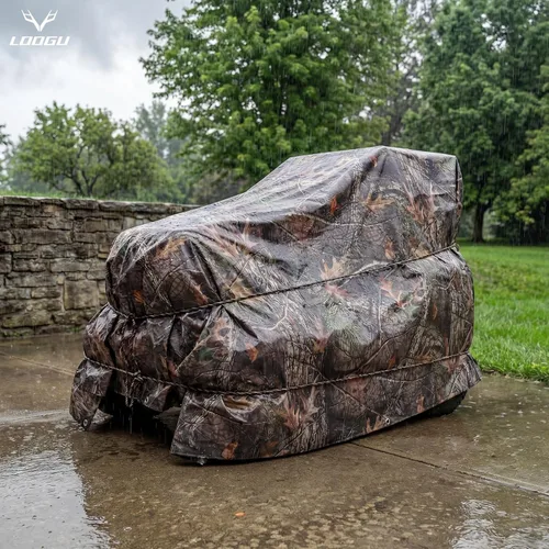 Vista 6 de LOOGU Lona impermeable resistente, cubierta de poliéster multiusos de camuflaje de árbol biónico