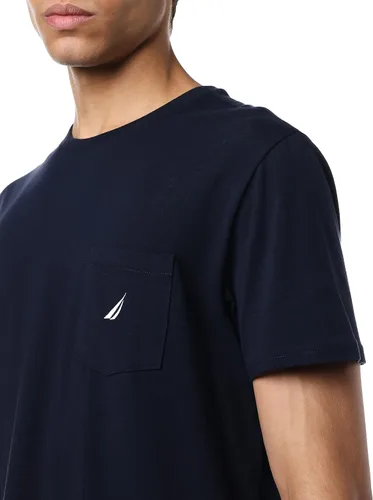 Vista 3 de Nautica Camiseta de manga corta con cuello redondo y bolsillo para hombre
