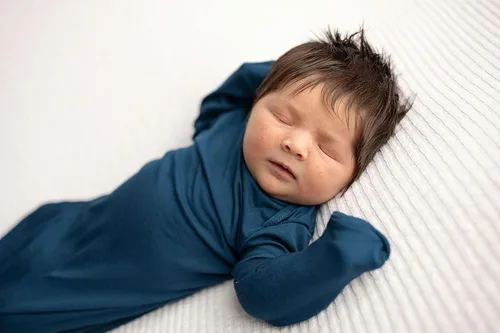 Vista 127 de Three Little Tots Vestido de corbata anudada para bebé recién nacido - Bebé