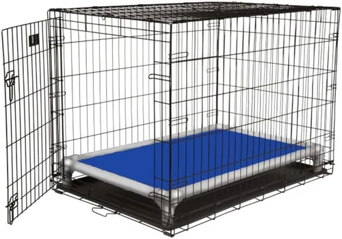 Vista 18 de Kuranda Cama elevada para mascotas a prueba de masticación - PVC almendra - 25" x 18" - Cordura Nylon - Borgoña