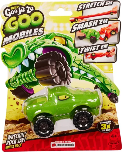 Vista 2 de Heroes of Goo JIT Zu Goo Mobiles Wreckin Rockjaw. ¡Estíralos! ¡Aplastadlos! Gíralos. Arreglalos y empieza de nuevo. Regalo para niñas de 4 años