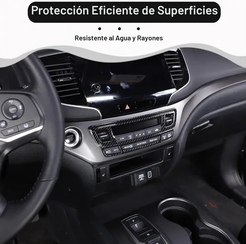 Vista 3 de Marco de Botón de Modo de Aire Acondicionado de Consola Central Moldura para Honda Pilot 2016-2022/ Honda Ridgeline 2017-2023/ Honda Passport