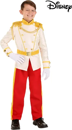 Vista 4 de Disney Cinderella Prince Charming Costume for Boys, Royal Storybook Prince Outfit for Fairytale Cosplay Dress-Up