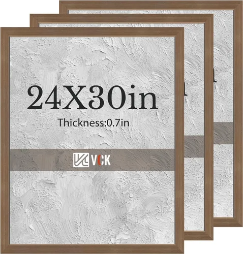 Vista 47 de VCK Juego de 3 portarretratos de 8 x 10 pulgadas, roble negro, textura natural, exclusivo marco de madera, exhibición de mesa o colgar en la pared