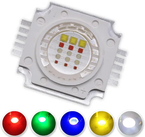 Vista 9 de Chip LED de alta potencia 10W RGB emisor de luz súper brillante COB módulo lámpara de repuesto de componentes de cuentas iluminación DIY