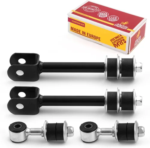 Vista 99 de Metrix Premium Chassis Parts - Kit de 4 piezas de barra estabilizadora delantera y trasera con enlace de extremo de barra estabilizadora para Ford