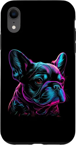 Vista 25 de French Bulldog Retro Design Case for iPhone 17