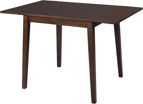 Vista 10 de Merax Mesa de comedor rectangular extensible de madera de 29 a 45 pulgadas con hoja caída, ahorro de espacio, fácil de montar, marrón Marrón/plegable