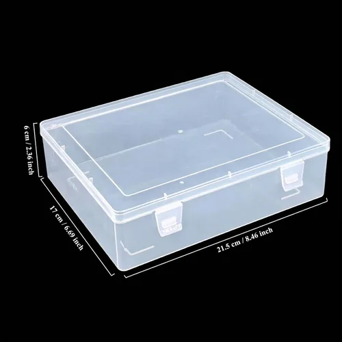 Vista 3 de Goodma Organizadores pequeños de cuentas, 78 piezas de tamaños mixtos, cajas de almacenamiento de plástico transparentes, mini contenedores