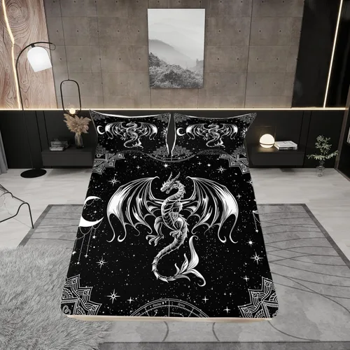 Vista 34 de Juego de ropa de cama con estampado de leopardo, tamaño individual, juego de cama de guepardo africano para decoración de dormitorio