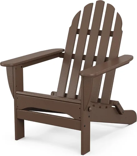 Vista 21 de POLYWOOD AD5030AR Silla Adirondack plegable clásica, Altura: 35.00" - Ancho: 29" - Profundidad: 35.00", Aruba