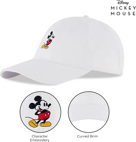 Vista 34 de Disney Gorra de béisbol para hombre, sombrero ajustable de Mickey Mouse para adultos