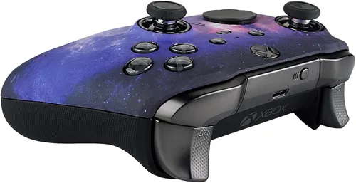 Vista 7 de eXtremeRate Nebula Galaxy - Funda de repuesto para placa frontal con diseño de galaxia, carcasa frontal suave al tacto, kit de repuesto para Xbox