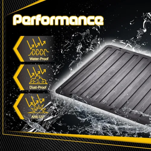 Vista 3 de PIT66 Protector de alfombrilla para puerta trasera de camioneta resistente, ajuste universal para todas las camionetas, forro de goma extra grueso