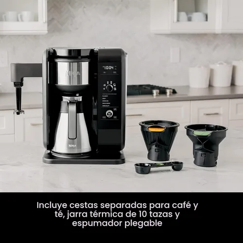 Vista 8 de Shark Ninja CP307 Sistema de preparación fría y caliente con jarra térmica, Cafetera de café, Negro