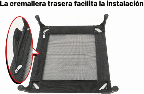 Vista 5 de Pozico - Cama elevada para mascotas con malla transpirable para gatos y perros pequeños, cuna refrescante elevada para cachorros y gatitos, 18.9 x