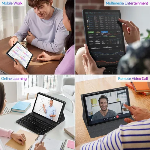 Vista 13 de Tablet Android 16 de 11 pulgadas, 16 GB + 128 GB, tabletas 2 en 1 con teclado MTK8786 Octa-Core Processor, 1TB Expand, 21MP Camera, 7000mAh