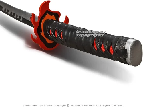 Vista 6 de Munetoshi 40.5 Steel Zenitsu Agastuma Nichirin Katana Demon Killer Samurai Sword Scabbard Cosplay Costumes