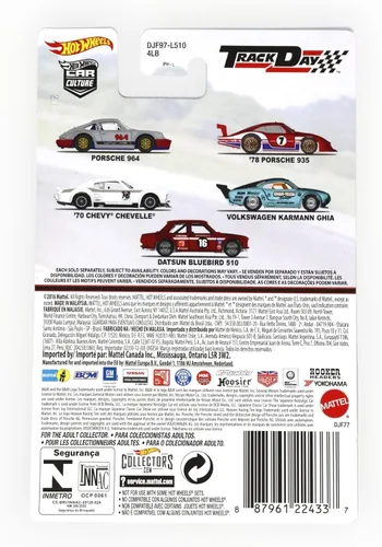 Vista 2 de Hot Wheels 2016 Car Culture Track Día 5/5 - Datsun Bluebird 510 [Granate]