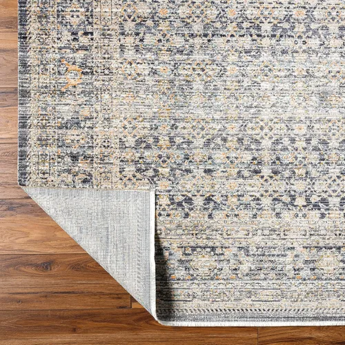 Vista 6 de Livabliss x Becki Owens Margaret Alfombra de Pasillo Vintage Lavable para Exteriores, 2'7" x 7'3", Gris/Carbón, (7' y menos)