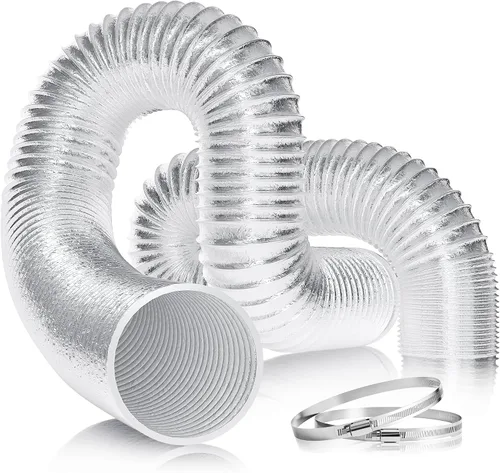 Vista 11 de VIVOSUN Conducto de aluminio flexible de 4 pulgadas y 8 pies con 2