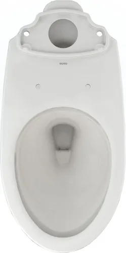 Vista 7 de TOTO Drake C776CEFG #11 - Cuenco de inodoro alargado universal de altura con CEFIONTECT, color blanco colonial