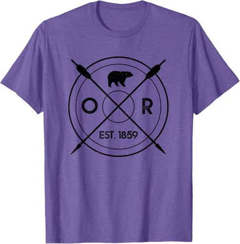 Vista 8 de Oregon Beaver State Bear OR Est. 1859 - Camiseta de regalo, gris, S