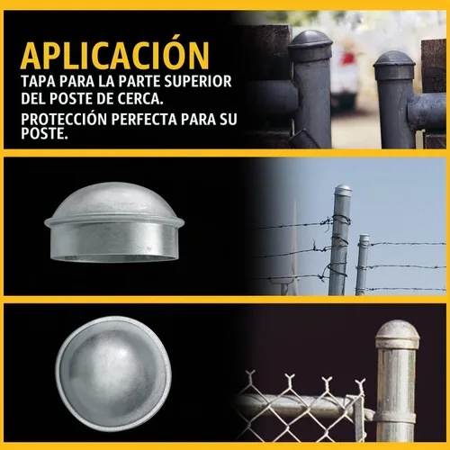 Vista 2 de VIVIDA Tapas de poste de enlace de cadena de 4 pulgadas, tapas de poste