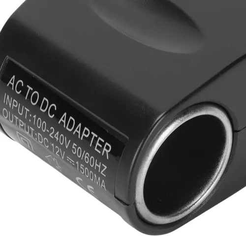 Vista 6 de Diyeeni Convertidor de CA a CC, enchufe de pared a encendedor de cigarrillos de automóvil, adaptador de corriente de 110 V a 240 V CA a 12 V CC 1.5