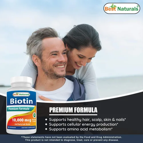 Vista 4 de Best Naturals Biotina 10,000 Mcg y Vitamina K2 (MK7) con D3