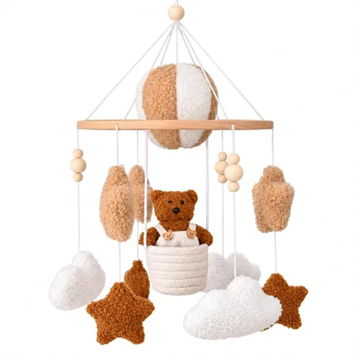 Vista 14 de Móvil de cuna de fresa para decoración de cuna de cuna para niñas Arco de fresa