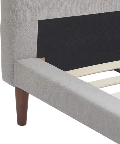Vista 9 de Serta Sierra Collection - Cama de plataforma tapizada, diseño de perfil bajo, cabecera capitoné, tela texturizada suave, no requiere somier