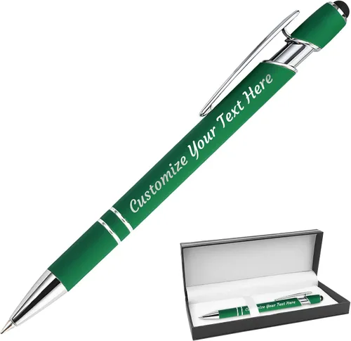 Vista 17 de 12 bolígrafos personalizados a granel, bolígrafos personalizados con grabado personalizado con nombre o texto, regalo ideal de aniversario