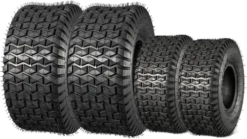 Vista 10 de MaxAuto FOX V1 - Neumáticos para cortacésped de 15 x 6.00-6 nhs, neumáticos de tractor de césped de 15 x 6.00 x 6, neumático de carrito de golf