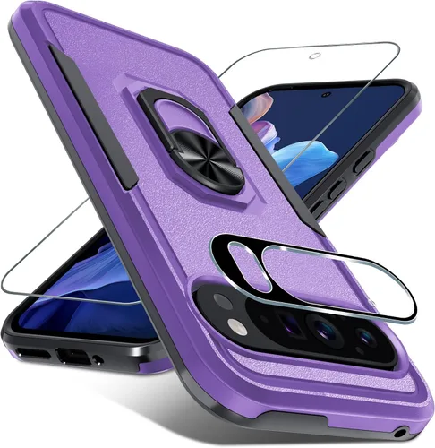 Vista 29 de Janmitta Funda para Google Pixel 8a con Protector de Pantalla + Protector de Lente de Cámara, Resistente a Prueba de Golpes de Servicio Pesado