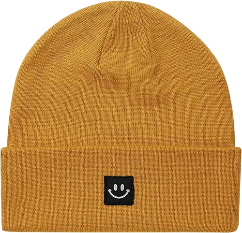Vista 2 de 55cube Gorro de punto con cara sonriente unisex