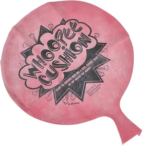 Vista 3 de The Dreidel Company Cojín grande original Whoopee de 8 pulgadas divertido clásico pedo broma sonidos Prout Noisemaker recuerdo de fiesta