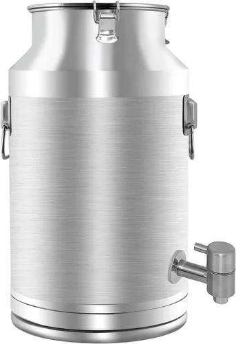Vista 8 de Lata de leche de acero inoxidable 304 de 20 litros, cubo de vino de 5.25 galones con espita y tapa sellada, resistente