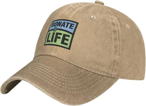 Vista 2 de TUDERE Unisex Donate_Life Logo Cowboy Hat Trucker Dad Regalo Hebilla Ajustable Cierre Casquette