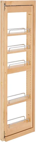 Vista 13 de Rev-A-Shelf Organizador de pared extraíble para armario de cocina, organizador de despensa deslizante con cierre suave en varios tamaños, madera