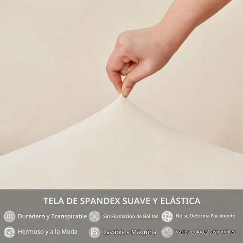 Vista 3 de NICEEC Fundas de silla de elastano para sillas de comedor, juego de 2 fundas de silla de comedor extraíbles con falda, fundas para sillas Parson