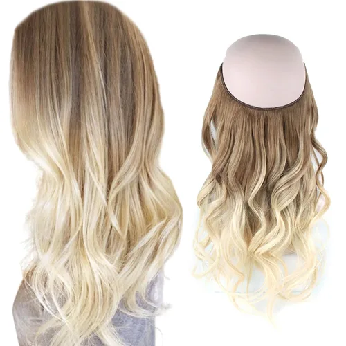 Vista 54 de Sassina Extensiones de Cabello con Alambre Invisible Cabello Humano Real con Alambre Transparente Tamaño Ajustable Clips Seguros Naturales Liso