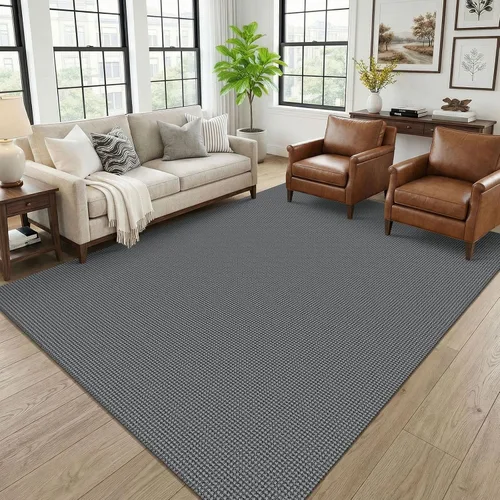 Vista 46 de KOZYFLY - Tapete para puerta de interior, lavable, pequeña, antideslizante, con respaldo de goma, felpudo de algodón para el hogar, color negro